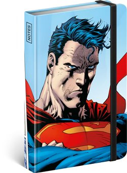 Presco Group Notes Superman World Hero, linkovaný, 10,5 x 15,8 cm