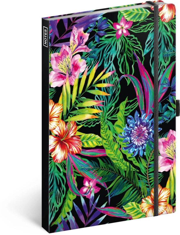 Presco Group Notes Tropical linkovaný, 13 × 21 cm