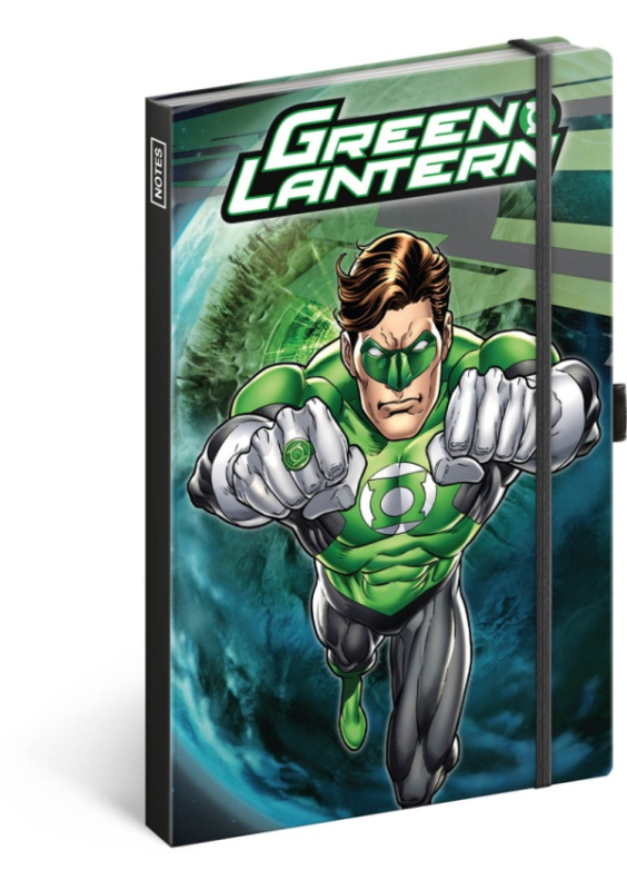 Presco Notes Green Lantern linkovaný 13 x 21 cm