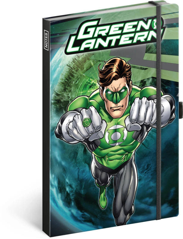 Presco Notes Green Lantern linkovaný 13 x 21 cm