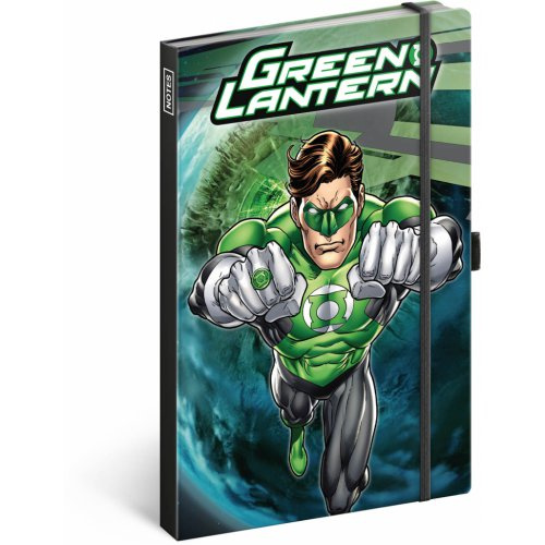 Presco Notes Green Lantern linkovaný 13 x 21 cm