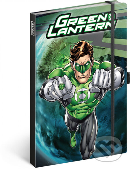 Presco Notes Green Lantern linkovaný 13 x 21 cm