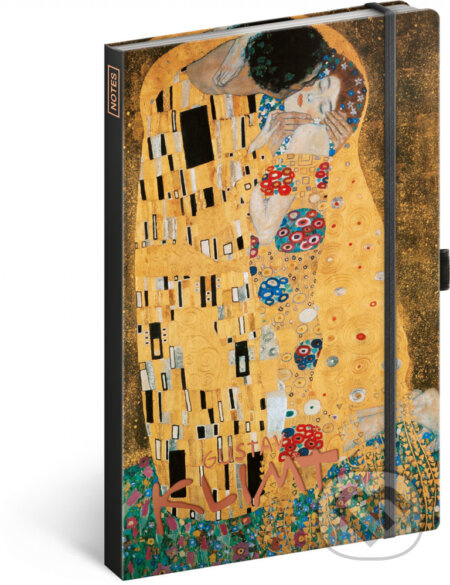 Notes Gustav Klimt (linkovaný s gumičkou na uzavření)