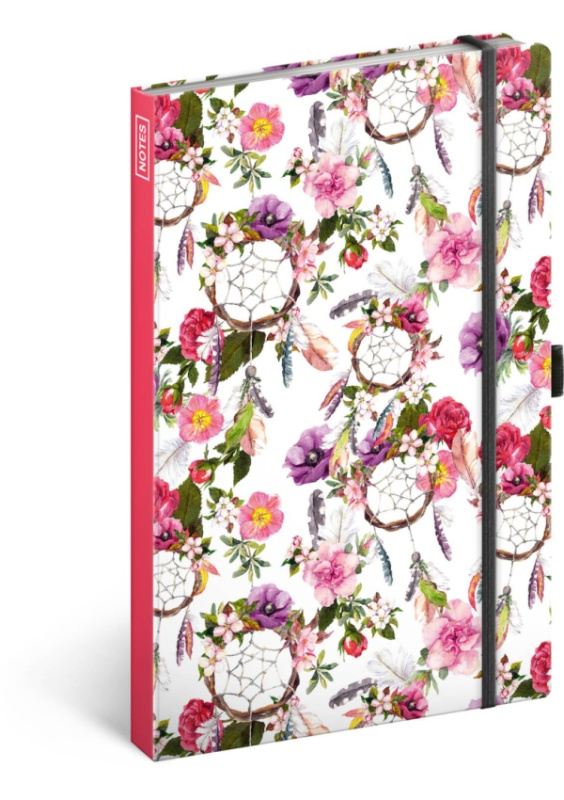 Notes Lapač snů růžový, linkovaný, 13 × 21 cm Presco Group