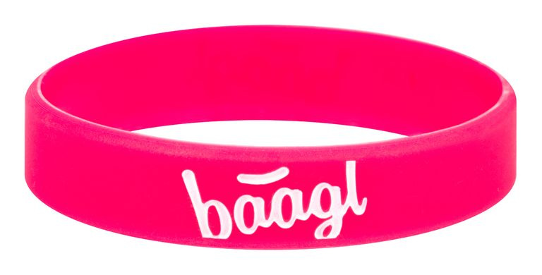 Baagl BAAGL Svítící náramek Logo růžový
