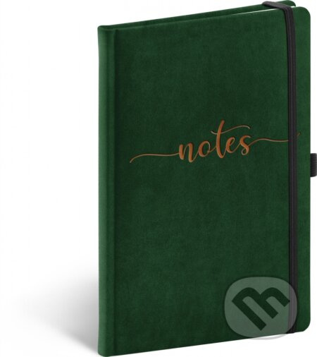 Notes Samet Typo, linkovaný, 13 × 21 cm
