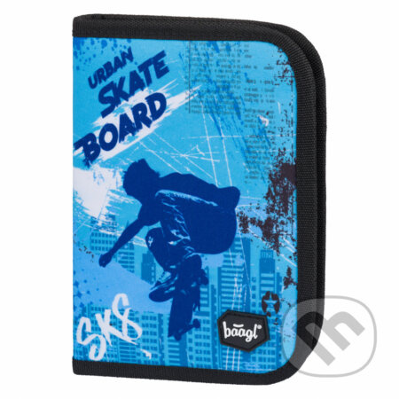 Školní penál klasik Baagl Skateboard (dvě chlopně)
