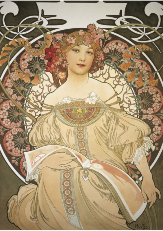 Pohled Alfons Mucha – Reverie, krátký Presco Group