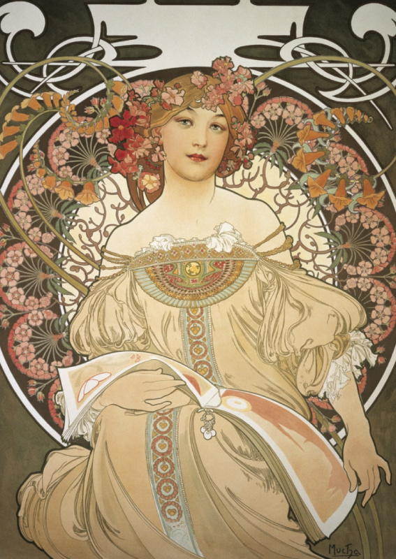 Pohled Alfons Mucha – Reverie, krátký Presco Group