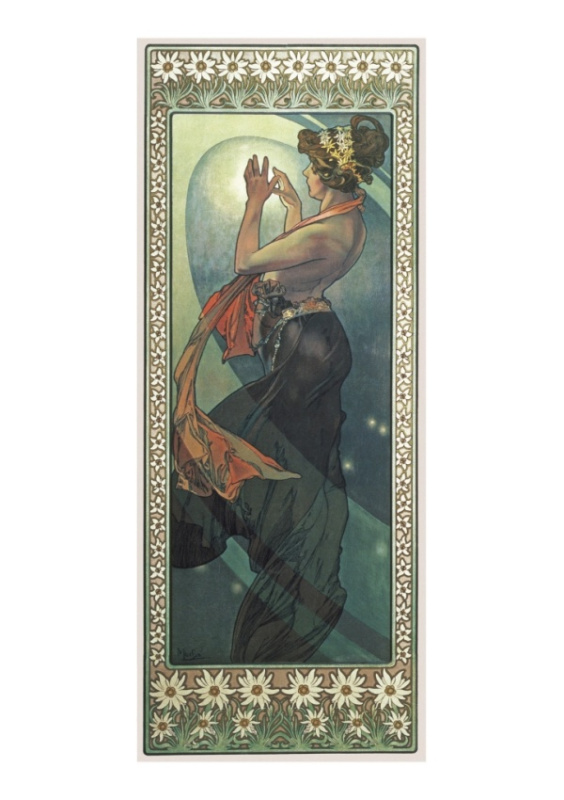 Pohled Alfons Mucha – Pole Star, dlouhý Presco Group