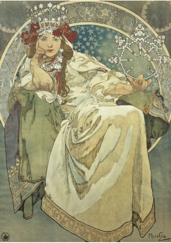 Pohled Alfons Mucha – Princess Hyacinth, krátký Presco Group