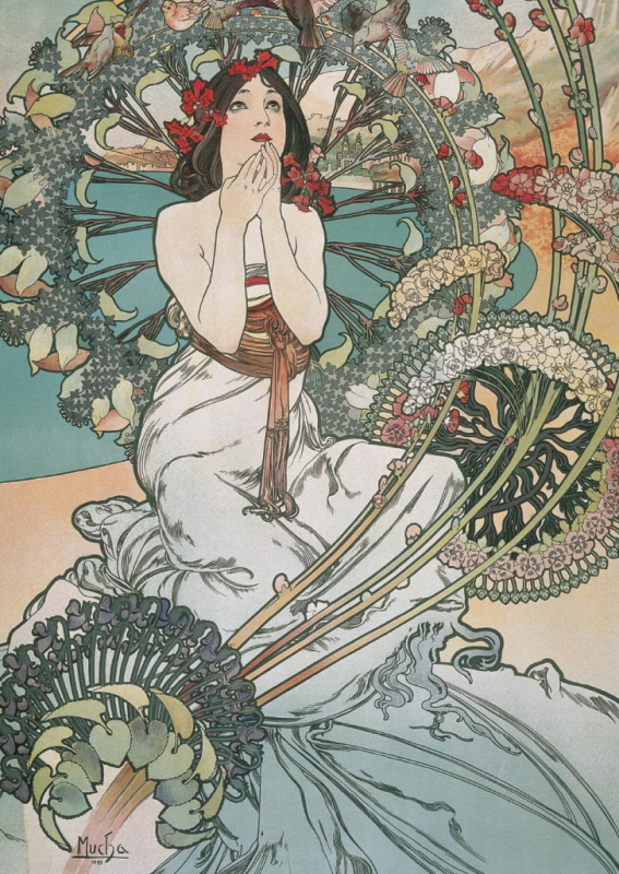 Pohled Alfons Mucha – Monaco Monte Carlo, krátký Presco Group