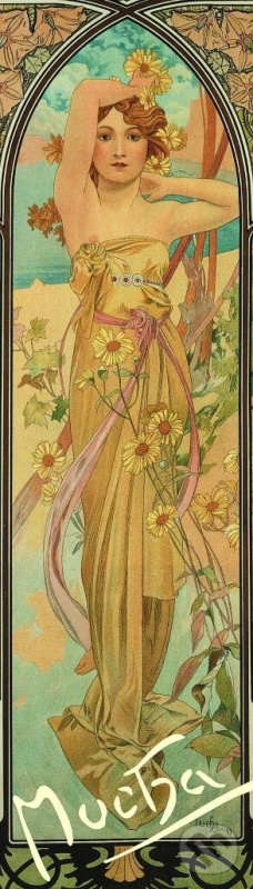 Záložka Alfons Mucha – Nádhera dne