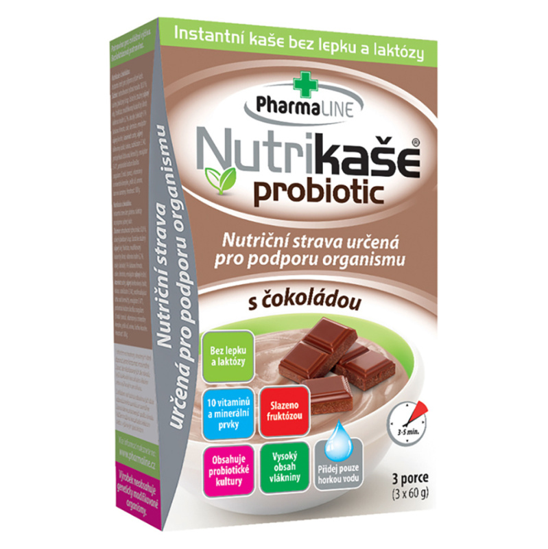 Nutrikaše probiotic s čokoládou 3x60g