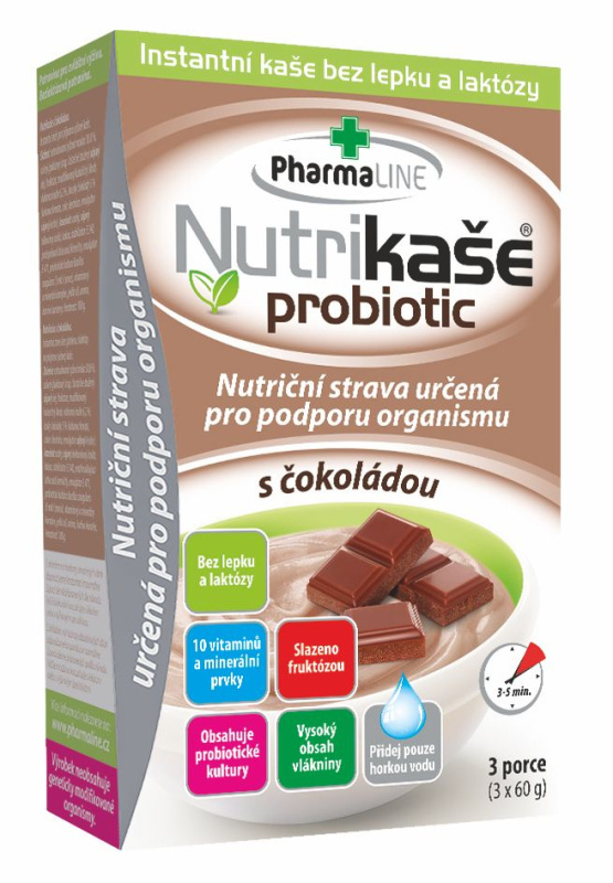 Nutrikaše probiotic s čokoládou 3x60g