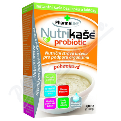 PHARMALINE Nutrikaše probiotic pohanková 3 x 60 g