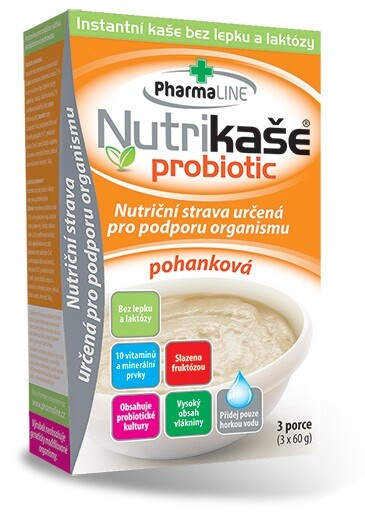PHARMALINE Nutrikaše probiotic pohanková 3 x 60 g