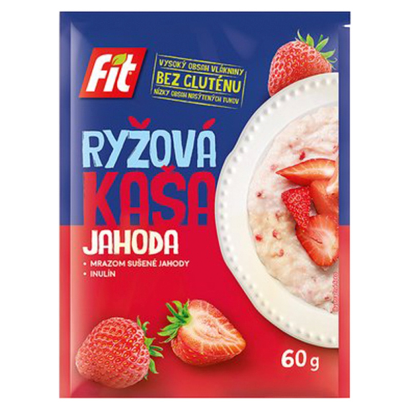 FIT Rýžová kaše 60g jahoda