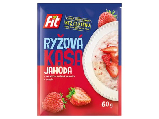 FIT Rýžová kaše 60g jahoda
