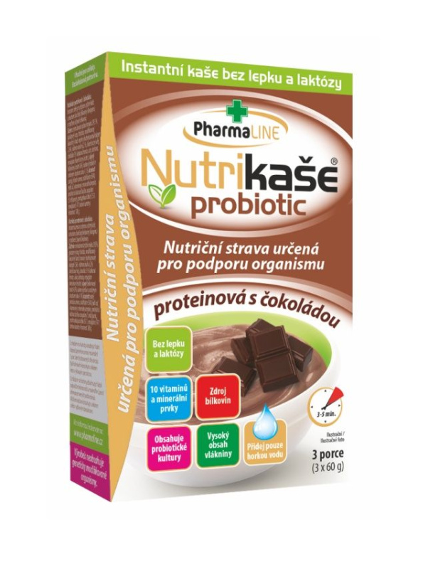 Nutrikaše probiotic proteinová s čokoládou 3x60g