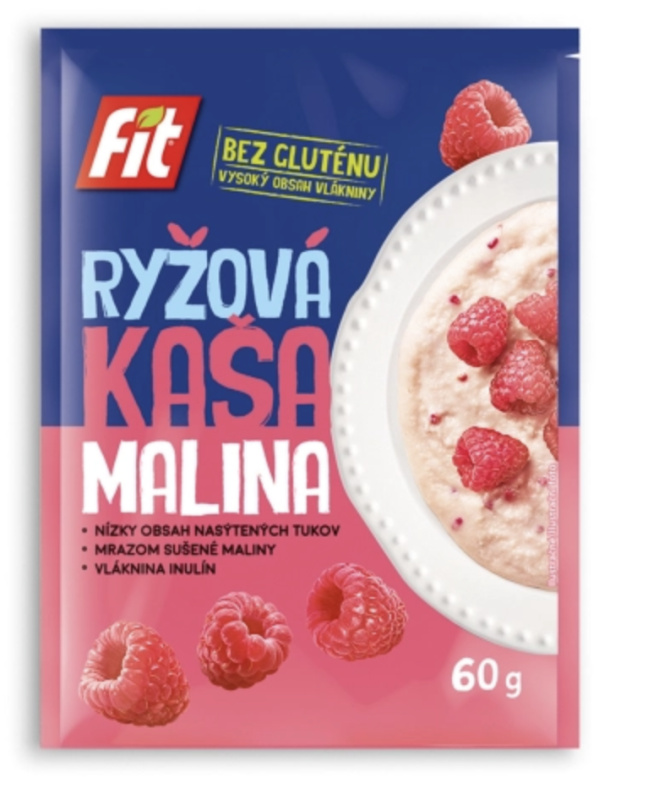 FIT rýžová kaše malina 60g
