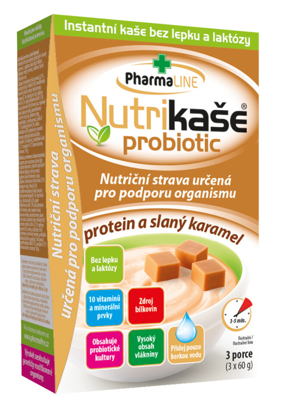Nutrikaše probiotic protein a slaný karamel 3x60 g