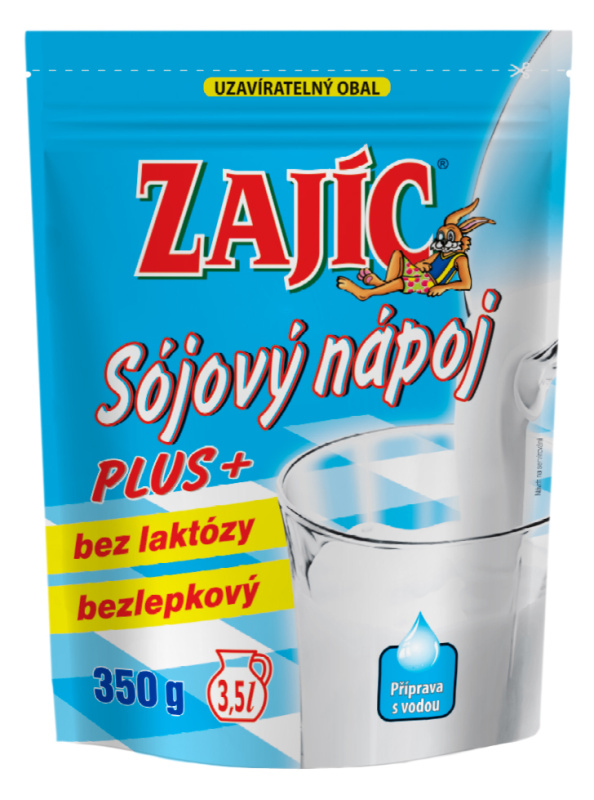 Sójový nápoj Zajíc Plus sáček 350g DOYPACK