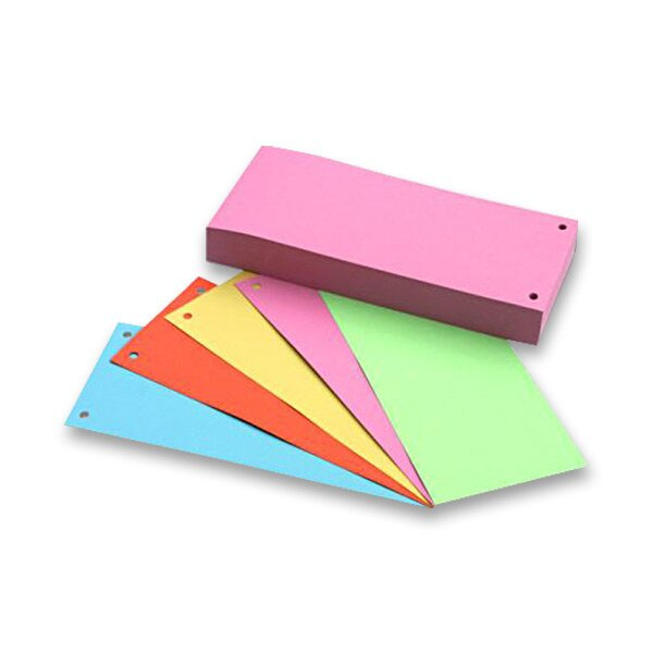 Papírový rozlišovač HIT Office, 105 × 240 mm růžový