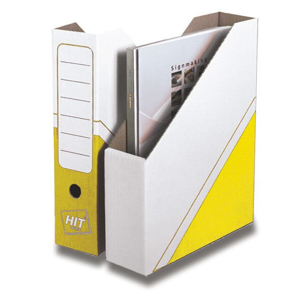 Magazin box Hit Office - archivační box, 75 mm žlutý