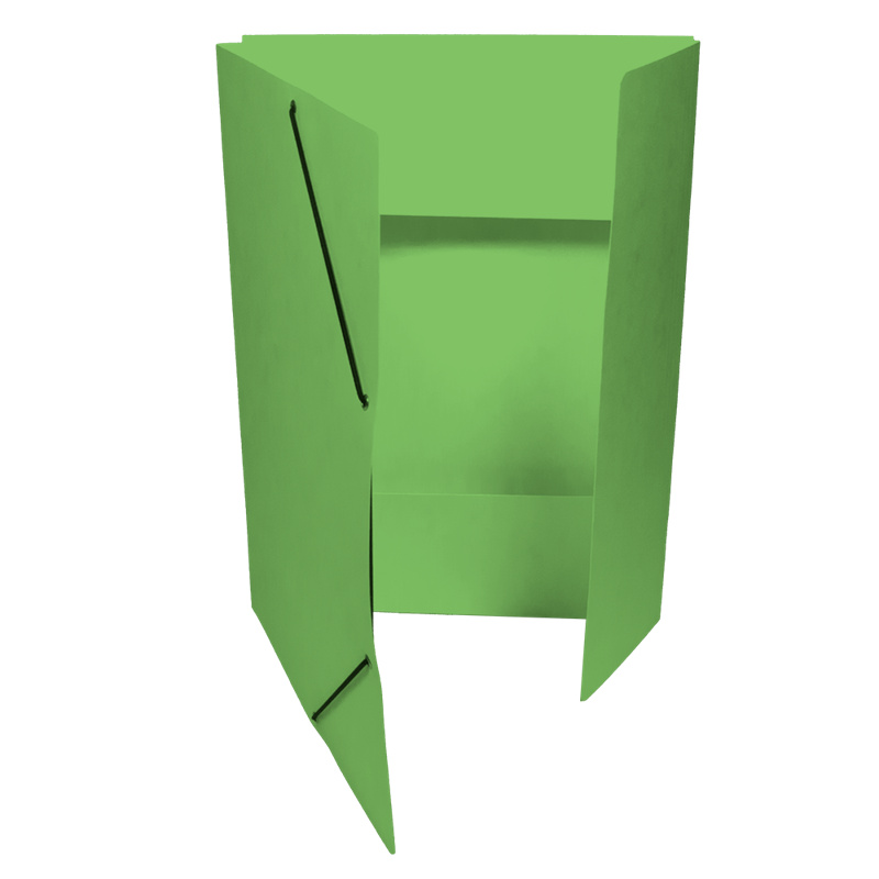 Mapa 253 prešpán s gumou - světle zelená