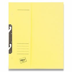 Rychlovazače HIT Office - závěsné, A4, papírové, žluté, 50 ks