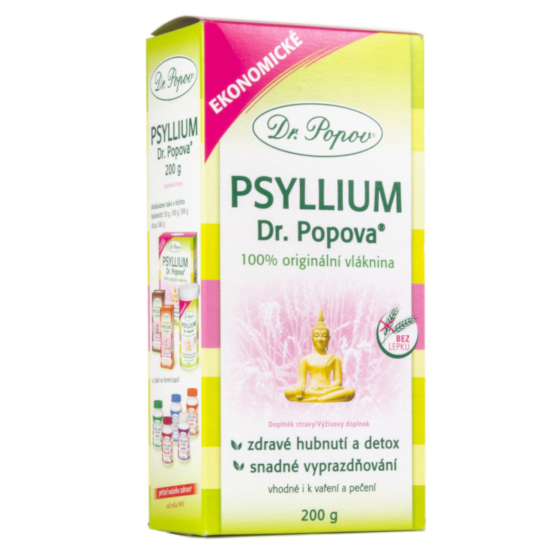 Vláknina Psyllium, 200 g Dr. Popov