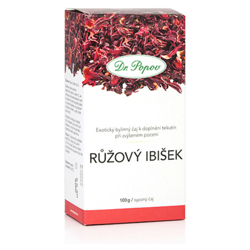 Růžový ibišek, bylinný čaj, 100 g Dr. Popov