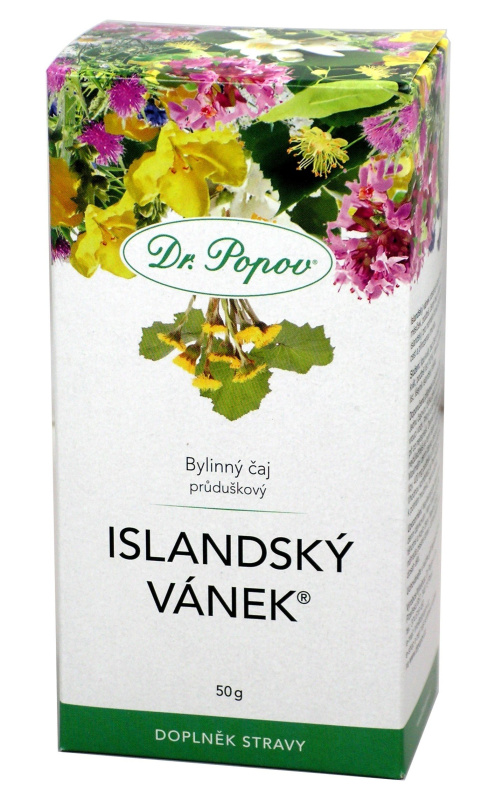 Průduškový čaj Islandský vánek®, sypaný, 50 g Dr. Popov