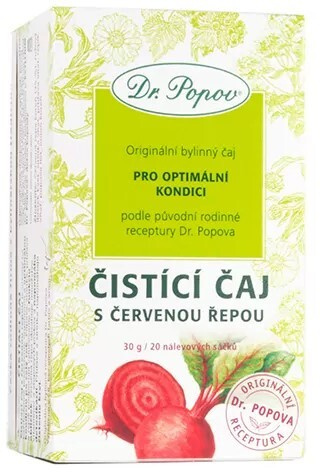 Čistící čaj s červenou řepou, porcovaný, 30 g Dr. Popov