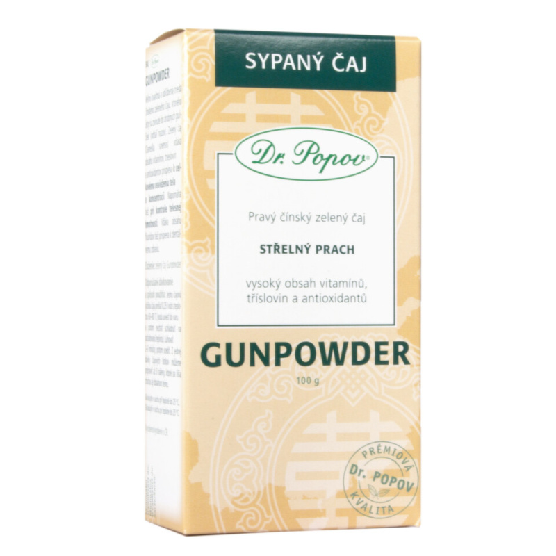 Gunpowder, zelený čaj, 100 g Dr. Popov