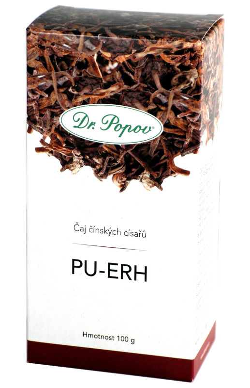 Pu-Erh, polofermentovaný čaj, 100 g Dr. Popov