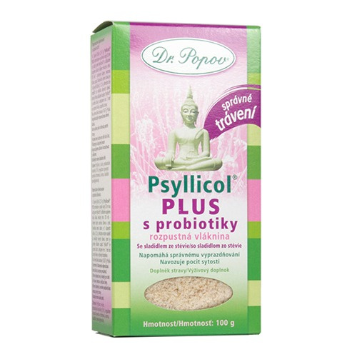 Psyllicol® PLUS s probiotiky, 100 g Dr. Popov