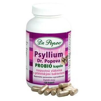 Psyllium Dr. Popova PROBIO kapsle, 120 ks Dr. Popov