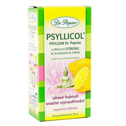 Psyllicol® s příchutí citronu, 100 g Dr. Popov