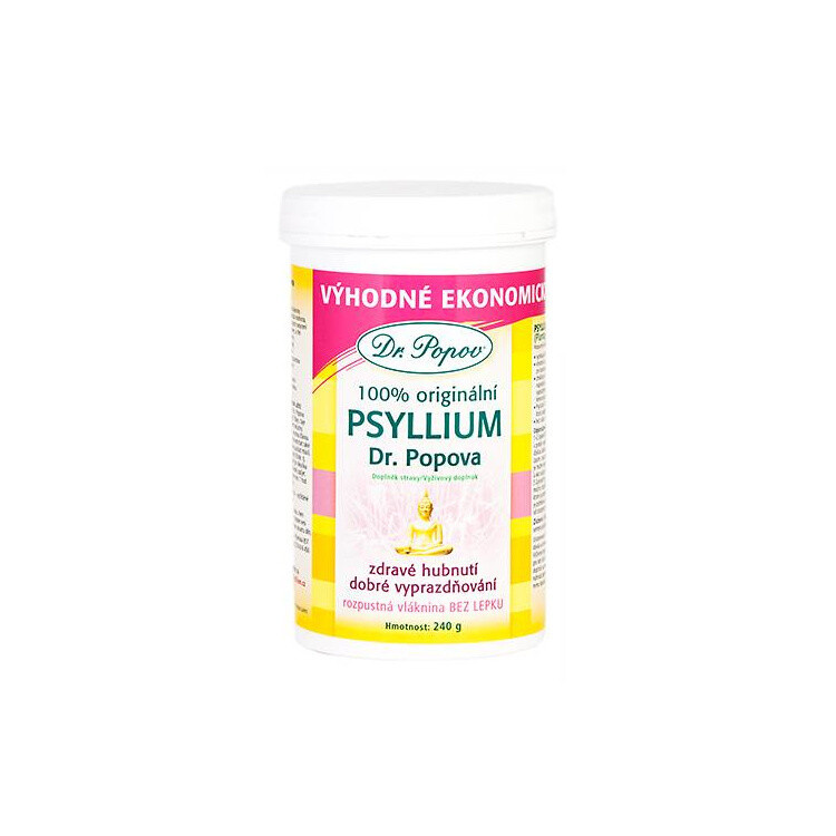Vláknina Psyllium DÓZA, 240 g Dr. Popov