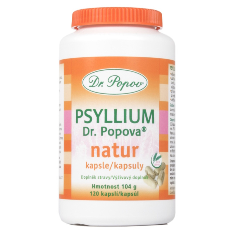 Psyllium Dr. Popova kapsle, 120 ks Dr. Popov