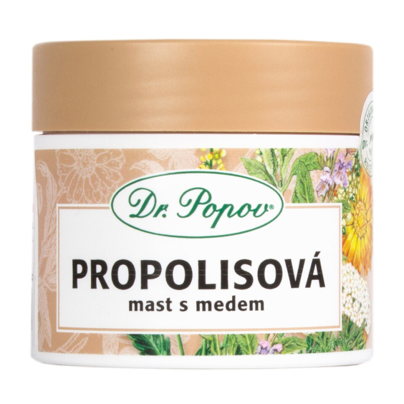 Propolisová mast s medem, 100 ml Dr. Popov