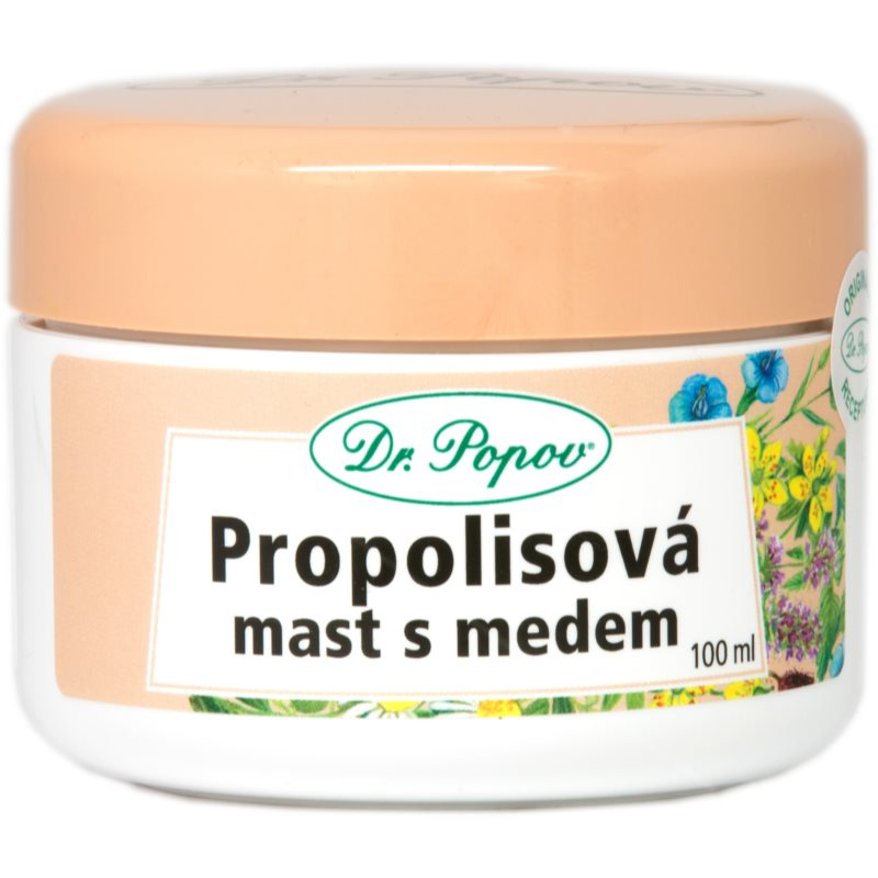 Propolisová mast s medem, 100 ml Dr. Popov