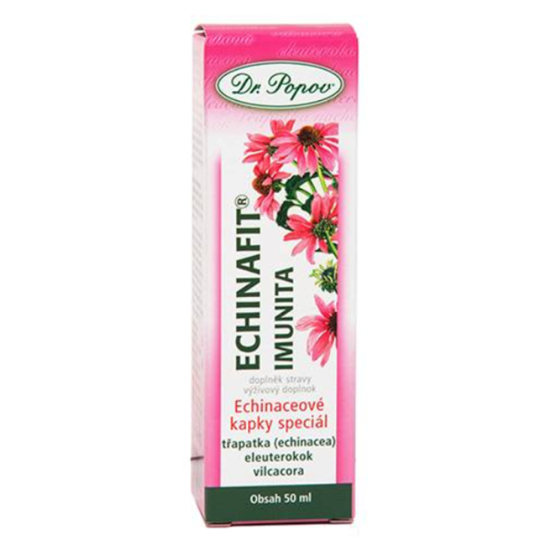 Echinafit® imunita, originální bylinné kapky, 50 ml Dr. Popov