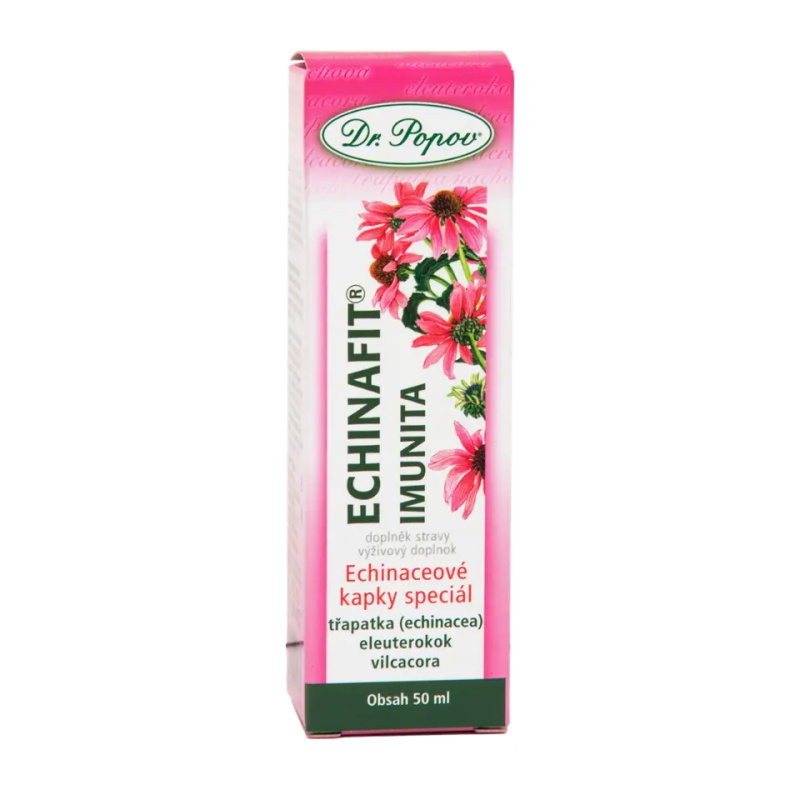 Echinafit® imunita, originální bylinné kapky, 50 ml Dr. Popov