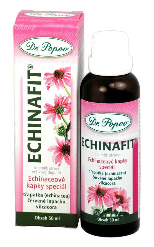 Echinafit® imunita, originální bylinné kapky, 50 ml Dr. Popov