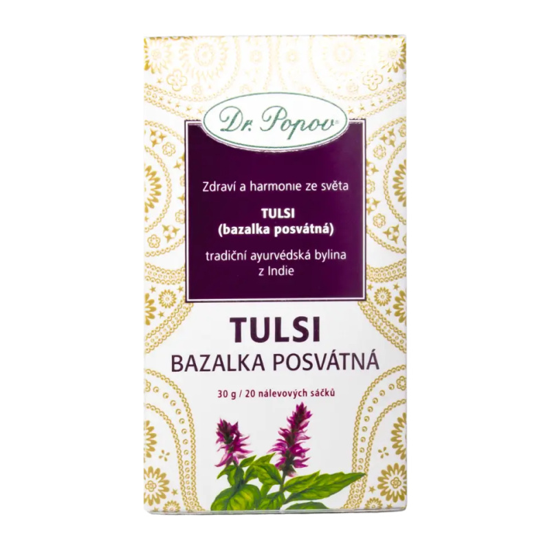 Tulsi , bylinný čaj, 30 g Dr. Popov
