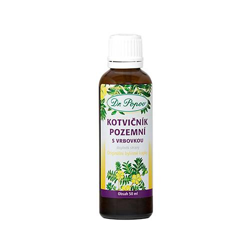Kotvičník zemní s vrbovkou, originální bylinné kapky, 50 ml Dr. Popov