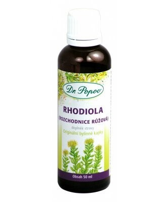 Rhodiola , originální bylinné kapky, 50 ml Dr. Popov